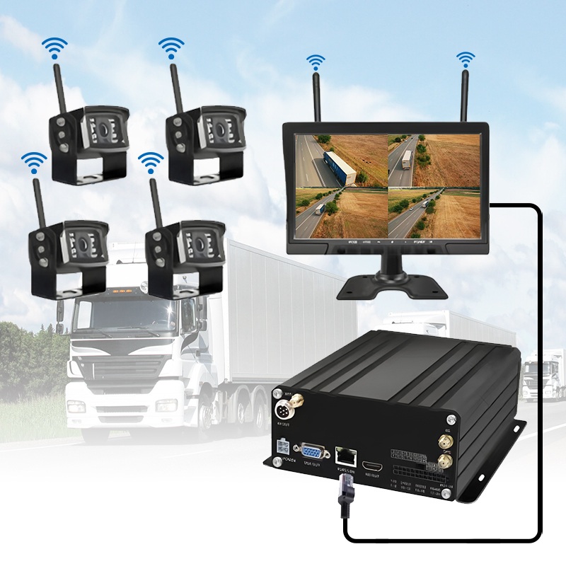 10,1-дюймовий 4-канальний бездротовий жорсткий диск для мобільних пристроїв NVR 10,1-дюймовий 4-канальний бездротовий жорсткий диск для мобільних пристроїв NVR