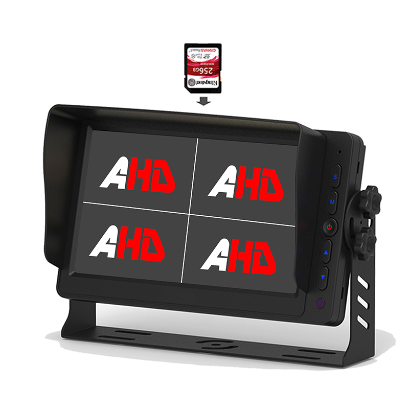 7-дюймовий чотиридисплейний монітор Carleader AHD із записом відео для вантажівок 7-дюймовий чотиридисплейний монітор Carleader AHD із записом відео для вантажівок